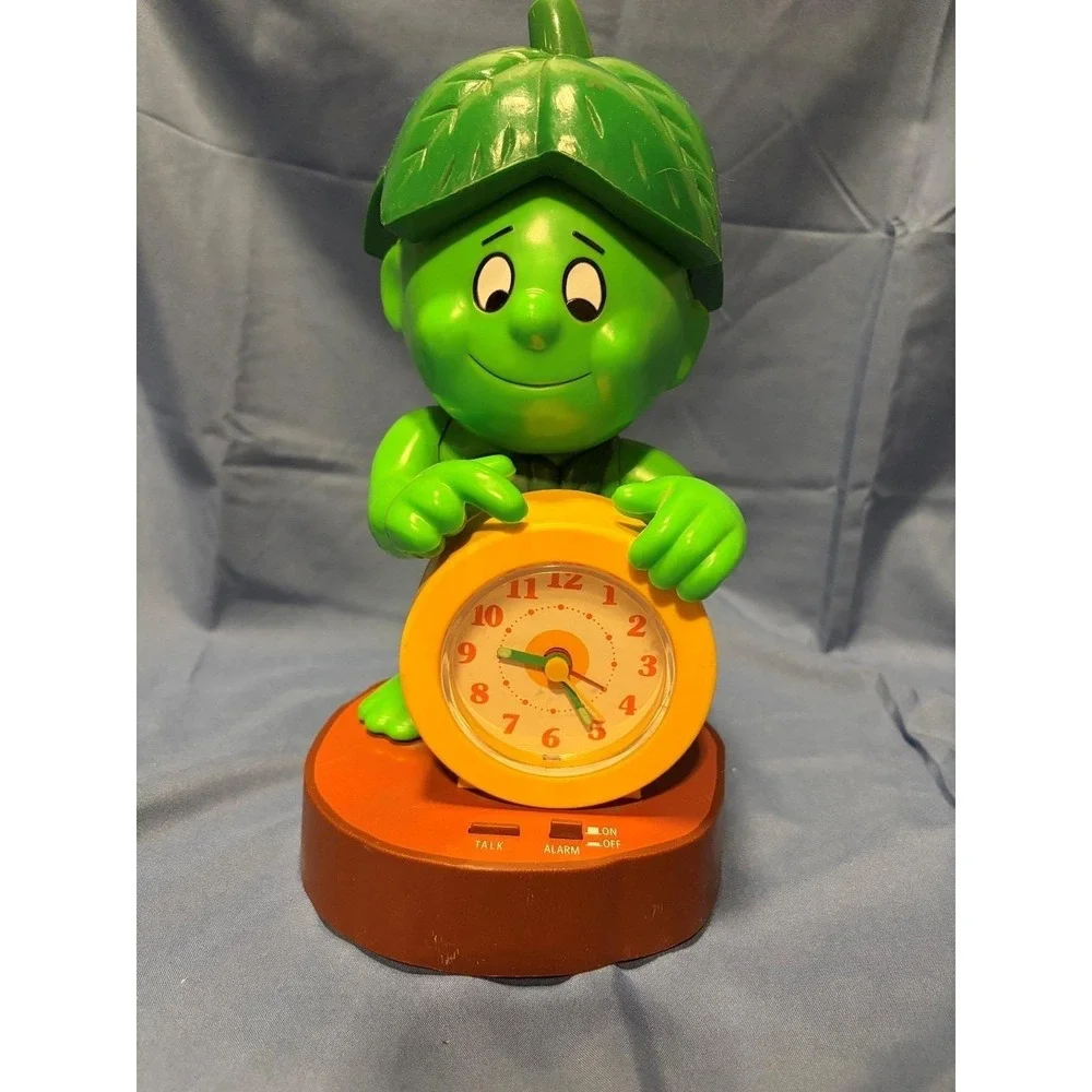 Pillsbury 1985 Vintage Jolly Green Giant Little Sprout Alarm Clock Working